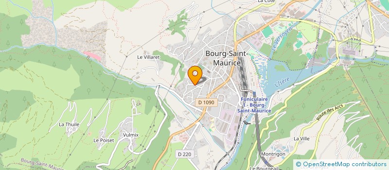 localisation de l'entreprise ACROBATIC SYSTEM 73 à BOURG-SAINT-MAURICE