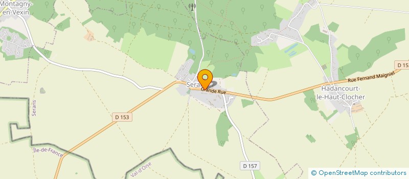 localisation de l'entreprise ACROCH' TOIT VEXIN  SERANS