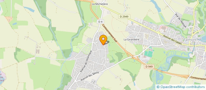 localisation de l'entreprise ACROCHE INVEST  TALMONT-SAINT-HILAIRE