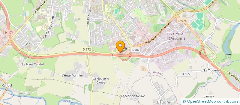 localisation de l'entreprise ACRODINFORMATIQUE  SAINT-LO