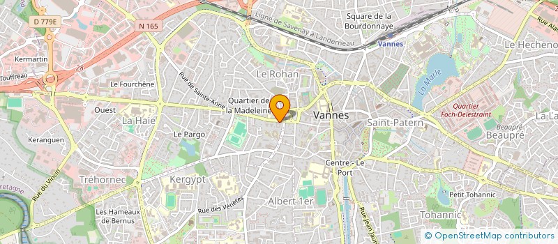 localisation de l'entreprise ACROFILS à VANNES