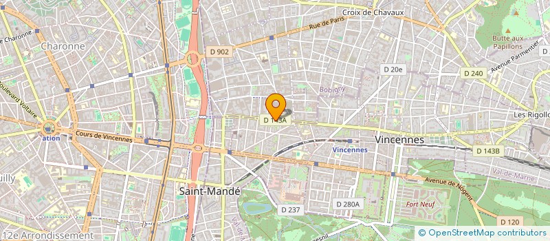 localisation de l'entreprise ACROFITNESS  VINCENNES