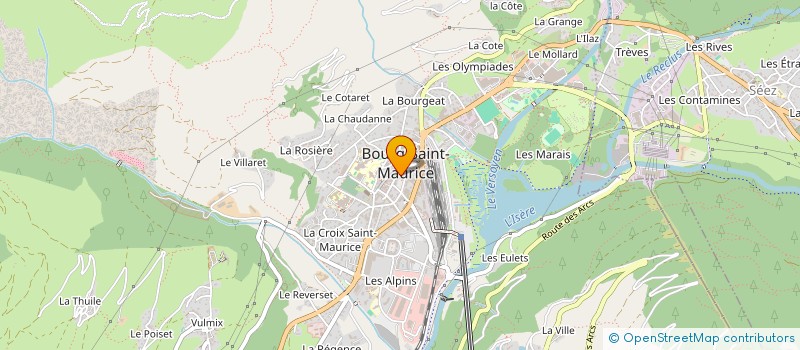 localisation de l'entreprise ACROFRANCE à BOURG-SAINT-MAURICE