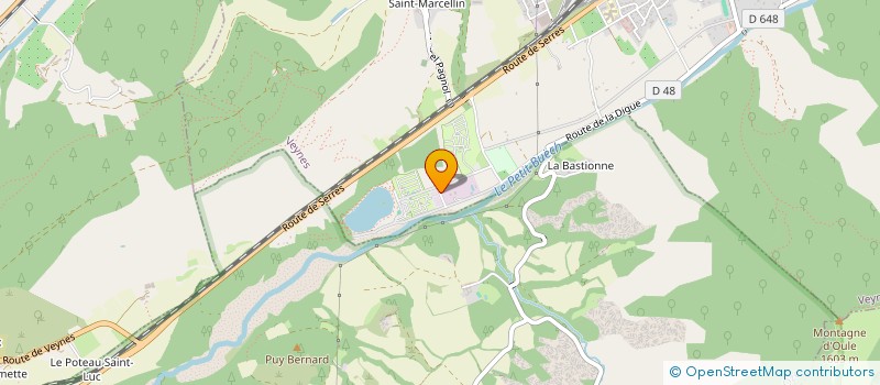 localisation de l'entreprise ACROLAC PARCOURS AVENTURE  OZE