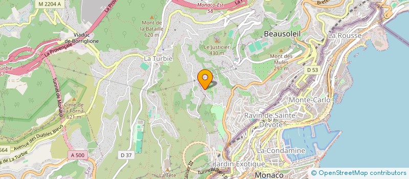 localisation de l'entreprise ACROLAURE  BEAUSOLEIL