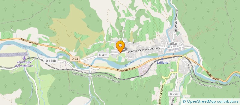 localisation de l'entreprise ACROMAT à SAILLANS