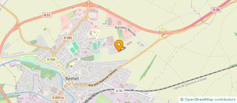 localisation de l'entreprise ACROMX  RETHEL