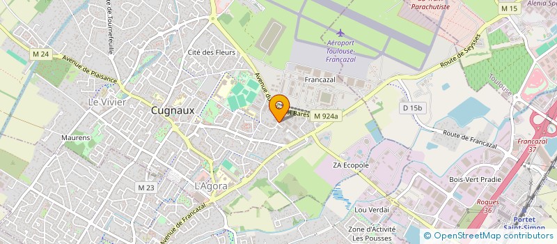 localisation de l'entreprise ACROPOLE SERVICE à CUGNAUX