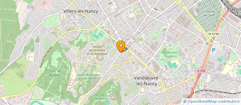 localisation de l'entreprise ACROPOOL  VANDUVRE-LES-NANCY