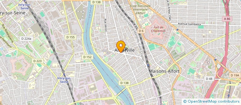 localisation de l'entreprise ACROS BAT à ALFORTVILLE