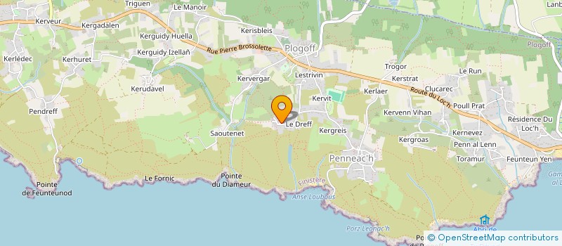 localisation de l'entreprise ACROSS THE OCEANS  PLOGOFF