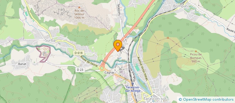 localisation de l'entreprise ACROSYS à SURBA
