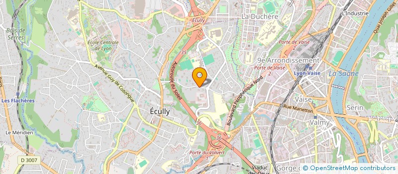 localisation de l'entreprise ACROTEC à ECULLY