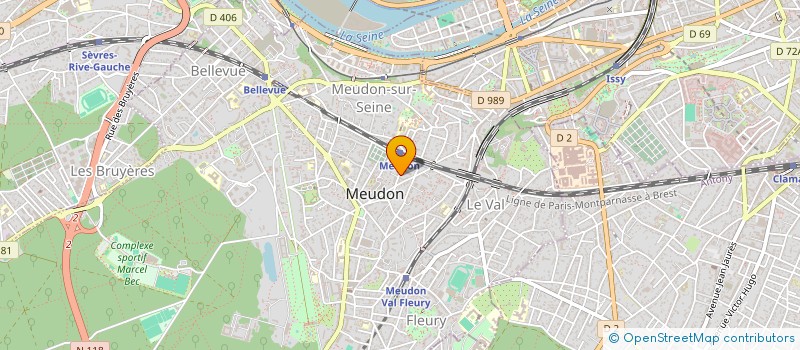 localisation de l'entreprise ACROTERE FRANCE à MEUDON