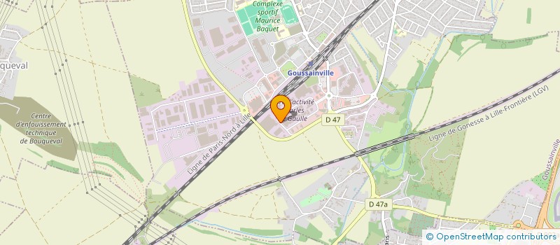 localisation de l'entreprise ACROTEX SOC DE DISTRIBUTION EUROPEENNE  GOUSSAINVILLE