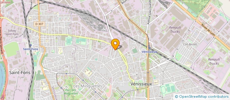 localisation de l'entreprise ACROUTI.NET  VENISSIEUX