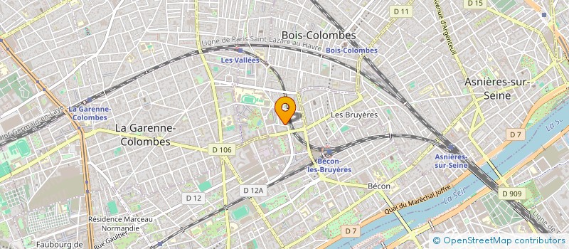 localisation de l'entreprise ACROVAL à BOIS-COLOMBES