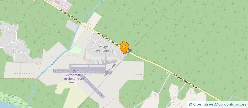 localisation de l'entreprise ACROWINGS  BISCARROSSE