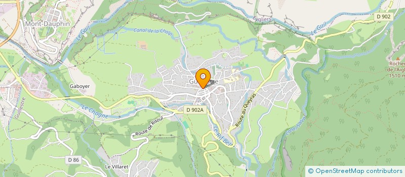 localisation de l'entreprise ACROYOGA HAUTES-ALPES  GUILLESTRE