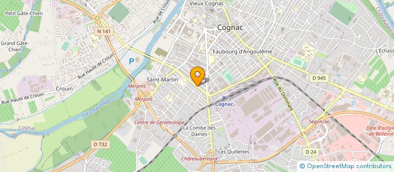 localisation de l'entreprise ACRPE ASIE ET AMERIQUES à COGNAC
