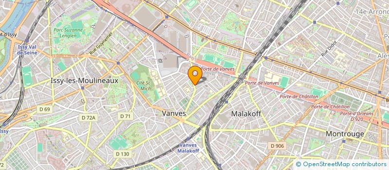 localisation de l'entreprise ACRUDE à VANVES