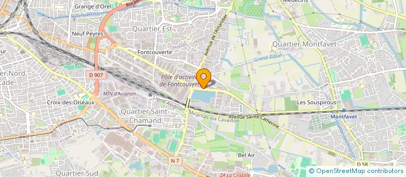localisation de l'entreprise ACS à AVIGNON