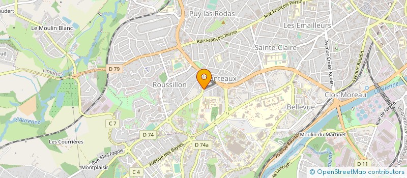 localisation de l'entreprise ACS 87 à ISLE