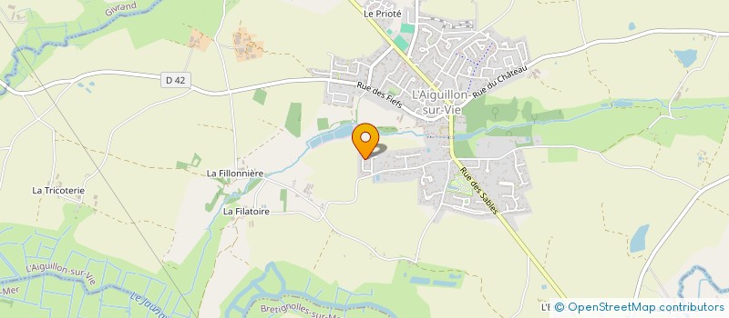 localisation de l'entreprise ACS à L'AIGUILLON-SUR-VIE