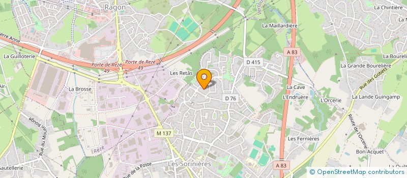 localisation de l'entreprise ACS à LES SORINIERES