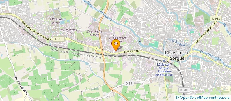 localisation de l'entreprise ACS ASSITANCE CONTROLES SERVICES INDUSTRIE  L'ISLE-SUR-LA-SORGUE