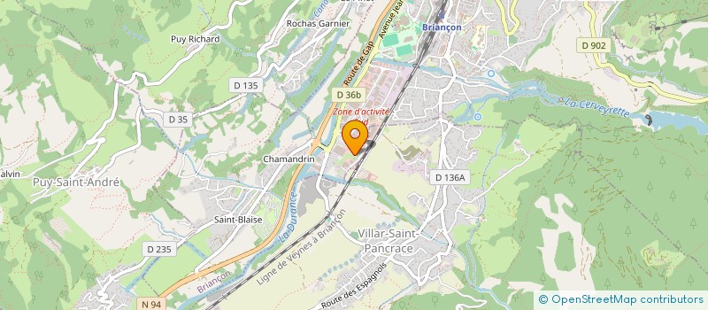 localisation de l'entreprise ACS ATELIER CLES SERVICES  BRIANCON