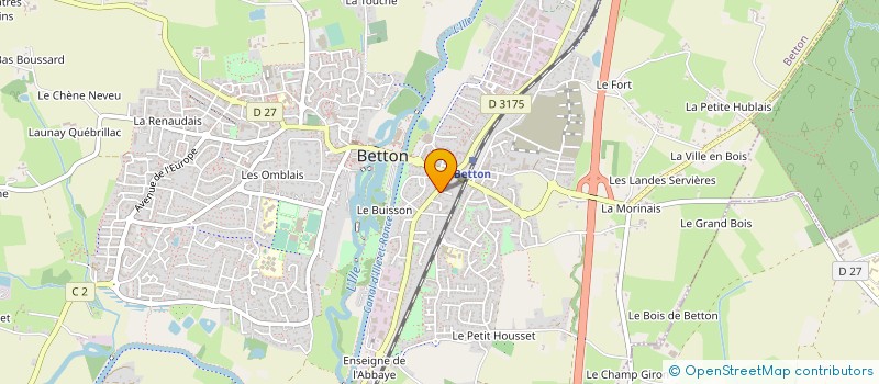 localisation de l'entreprise ACS BETTON  BETTON