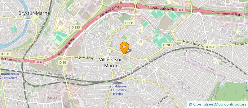localisation de l'entreprise ACS CLOISON MOVIBLE & BATIMENT à VILLIERS-SUR-MARNE