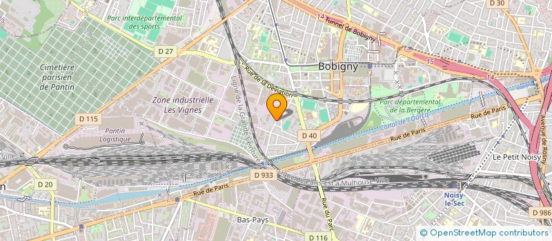 localisation de l'entreprise ACS COMMUNICATION à BOBIGNY