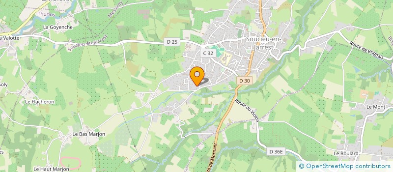 localisation de l'entreprise ACS CONCEPT  SOUCIEU-EN-JARREST