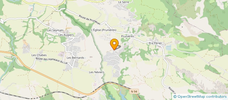 localisation de l'entreprise ACS CONSTRUCTION  PRUNIERES