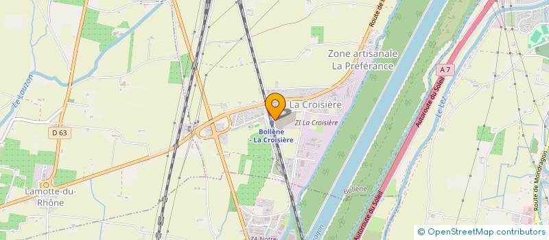 localisation de l'entreprise ACS CONSTRUCTION ET TP à BOLLENE