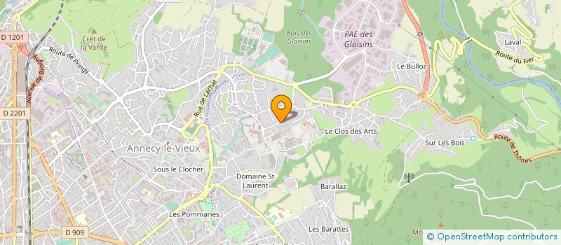 localisation de l'entreprise ACS DIETETIQUE à ANNECY