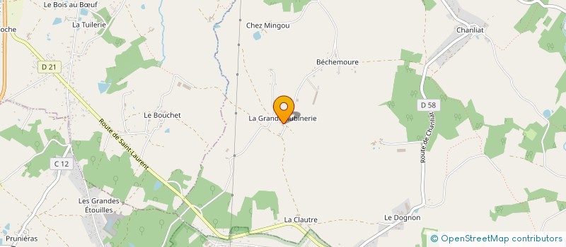 localisation de l'entreprise ACS EXPERTISE AUTOMOBILE  SAINT-MARTIN-DE-JUSSAC