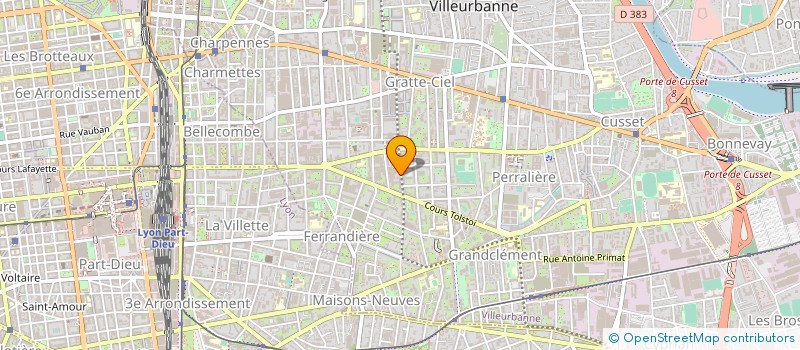 localisation de l'entreprise ACS FINANCE CAPITAL  VILLEURBANNE