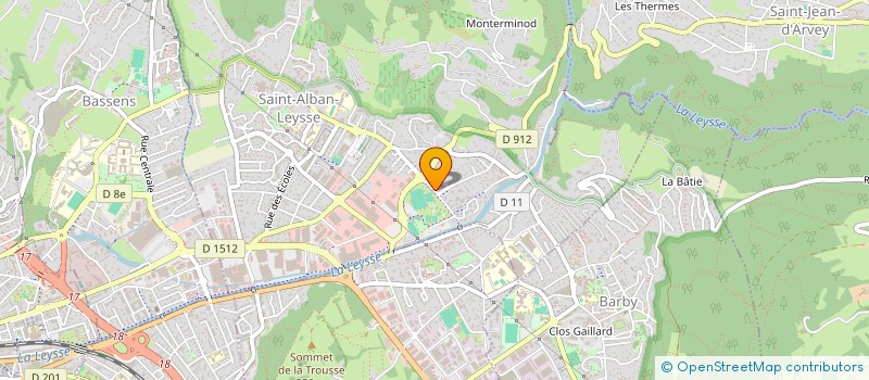 localisation de l'entreprise ACS FORMATION  SAINT-ALBAN-LEYSSE