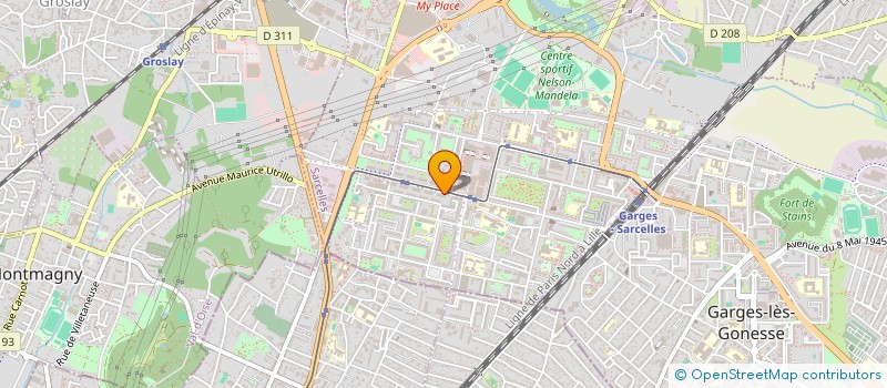 localisation de l'entreprise ACS GROUPE à SARCELLES