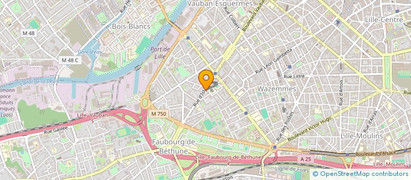 localisation de l'entreprise ACS - HAUTS DE FRANCE à LILLE