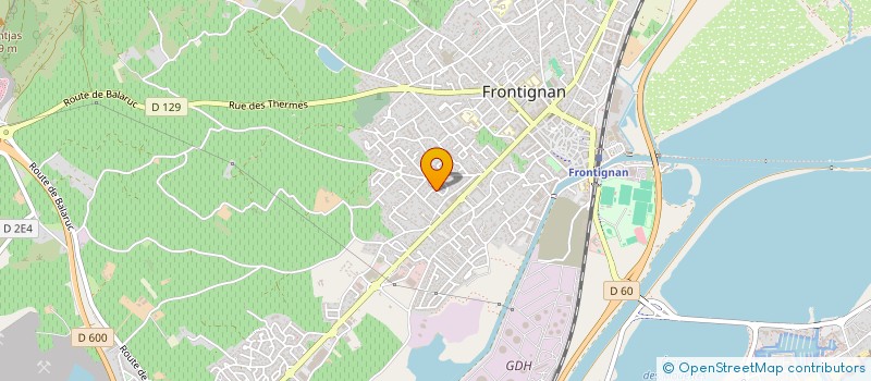 localisation de l'entreprise ACS IMMO 34 à FRONTIGNAN