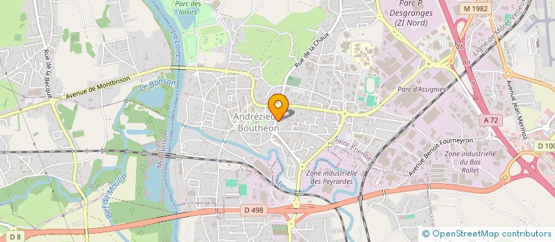 localisation de l'entreprise ACS IMMOBILIER  ANDREZIEUX-BOUTHEON