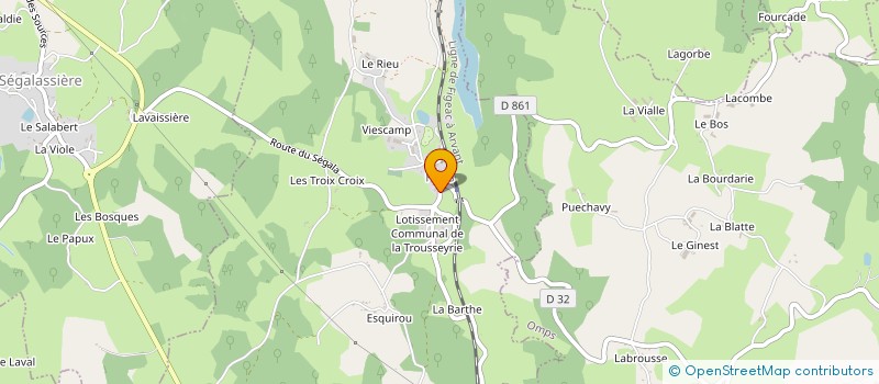 localisation de l'entreprise ACS LES VOYAGEURS à LE ROUGET-PERS