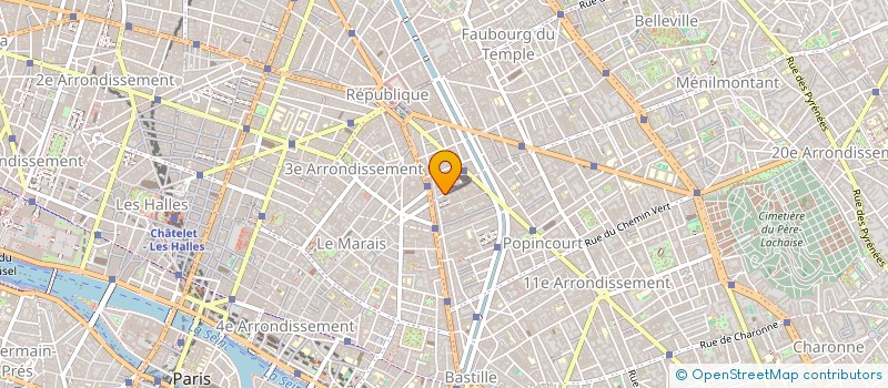 localisation de l'entreprise ACS OBERKAMPF  PARIS