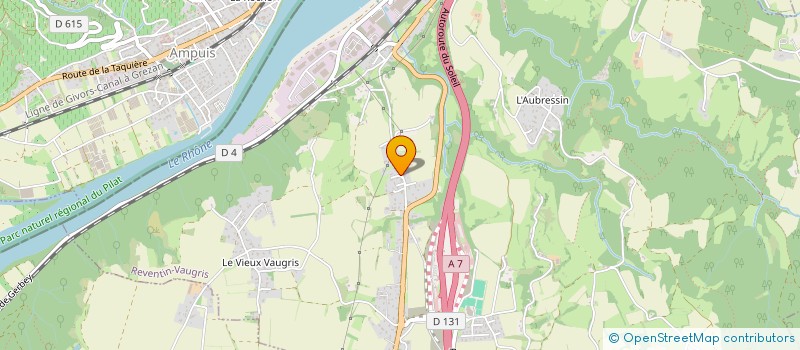 localisation de l'entreprise ACS PAYSAGE  REVENTIN-VAUGRIS