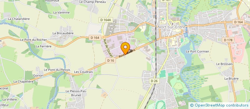 localisation de l'entreprise ACS PRODUCTION à NORT SUR ERDRE