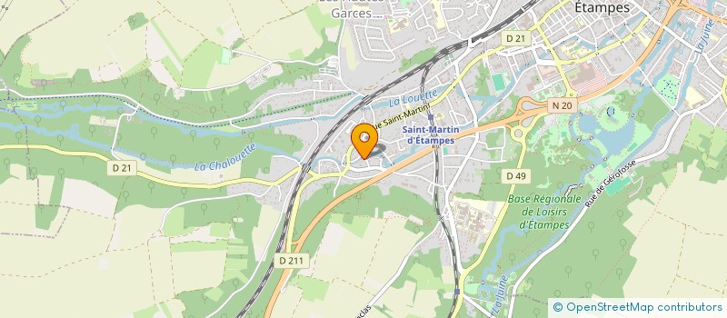 localisation de l'entreprise ACS PROJETS à ETAMPES